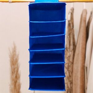 6-Tier Foldable Closet Organizer in Blue